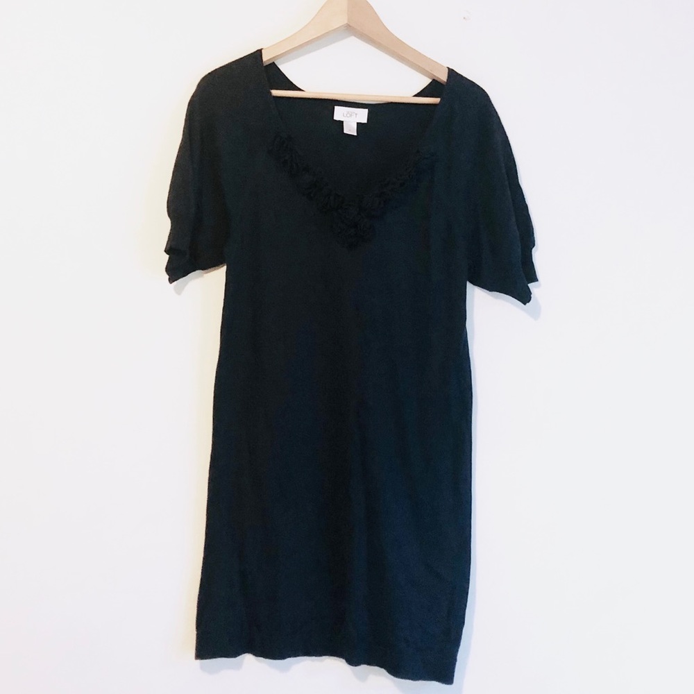 LOFT Navy blue short sleeve dress